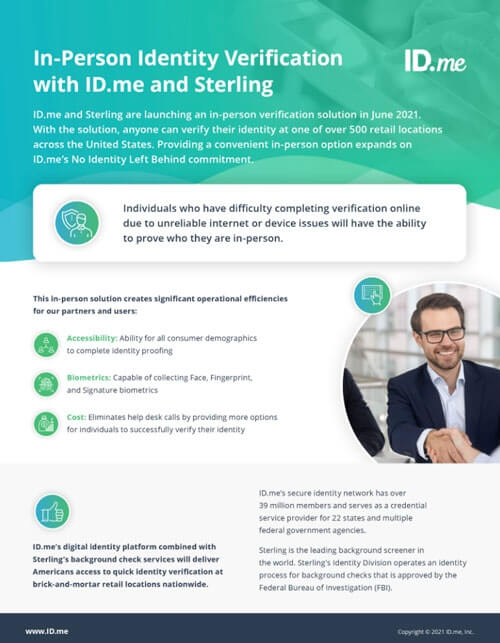 ID.me Sterling One Sheet