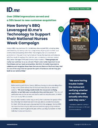 Sonnys BBQ IDme Case Study Featured Image