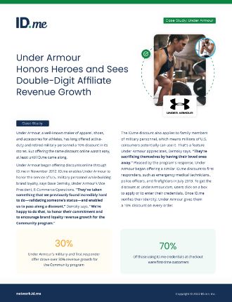 Under Armour IDme Case Study Image