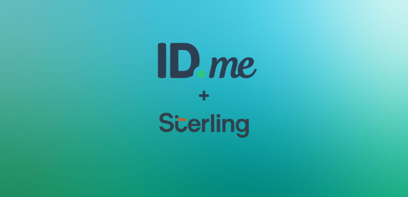 ID.me and Sterling logos